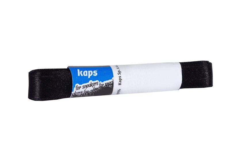 Kaps Satin Ribbon Shoe Laces for Sneakers Trainers Casual Shoes, Quality and Durable, Many Colours and Lenghts, 1 pair (90 cm - 36 inch - 5 to 6 eyelet pairs/Black) - Image 3